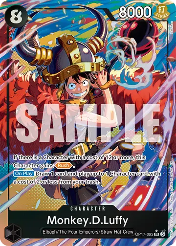Monkey.D.Luffy OP17-093 (Alternate art)