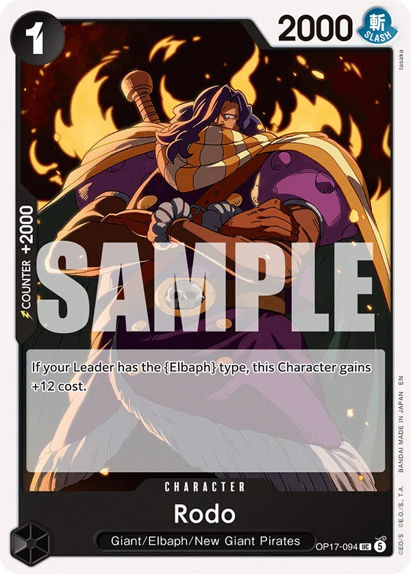 Rodo OP17-094 – One Piece Card Game Character