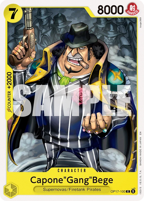 Capone"Gang"Bege OP17-100 – One Piece Card Game Character