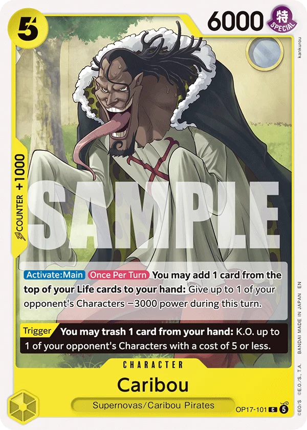 Caribou OP17-101 – One Piece Card Game Character