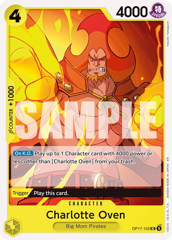 Charlotte Oven OP17-102 – One Piece Card Game Character