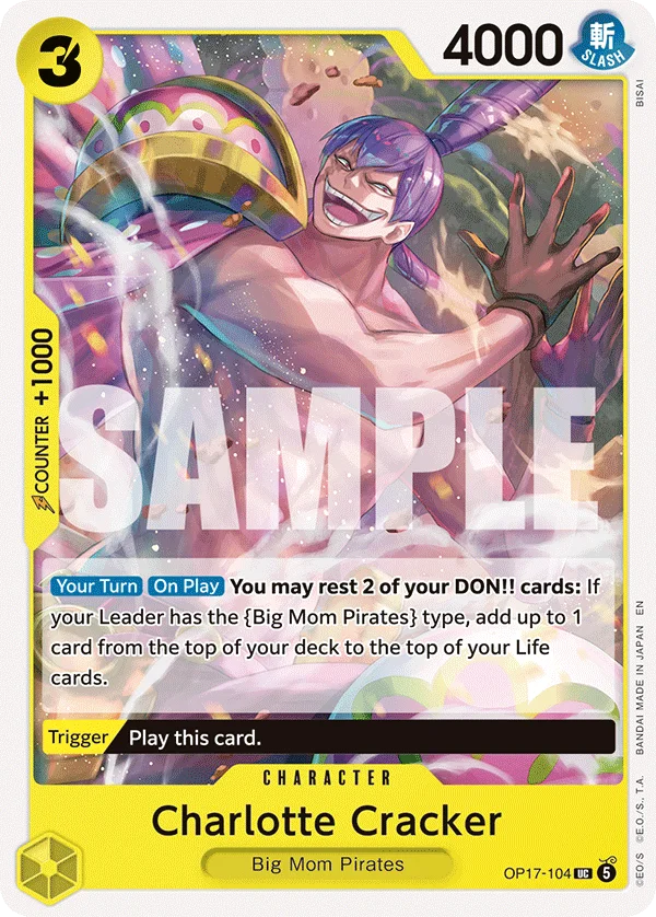 Charlotte Cracker OP17-104 – One Piece Card Game Character