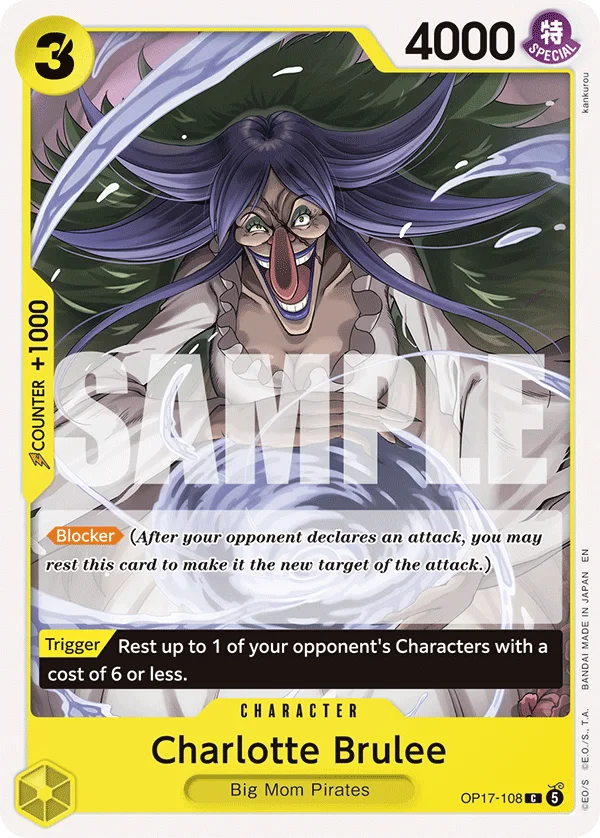 Charlotte Brulee OP17-108 – One Piece Card Game Character