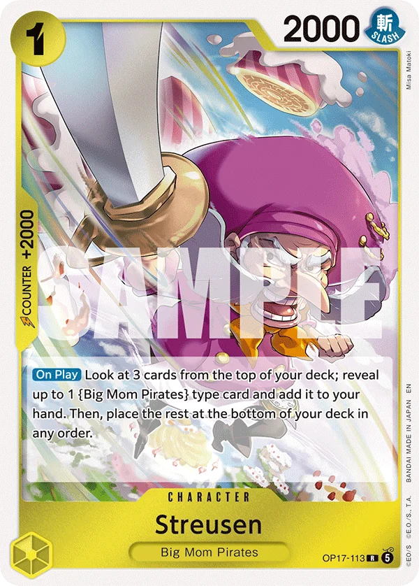Streusen OP17-113 – One Piece Card Game Character