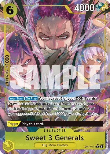 Sweet 3 Generals OP17-114 (Alternate art)