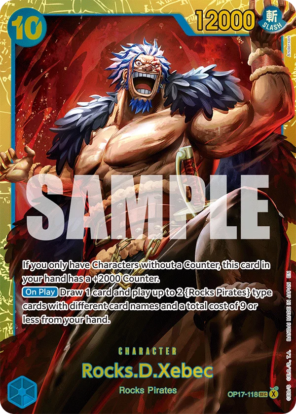 Rocks.D.Xebec OP17-118 – One Piece Card Game Character