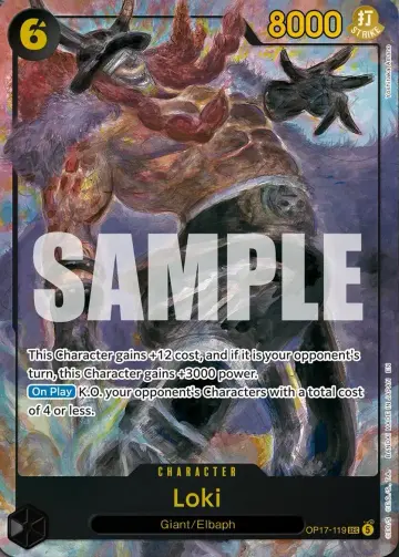 Loki OP17-119 (Yoshitaka Amano Alt-Art (OP18))