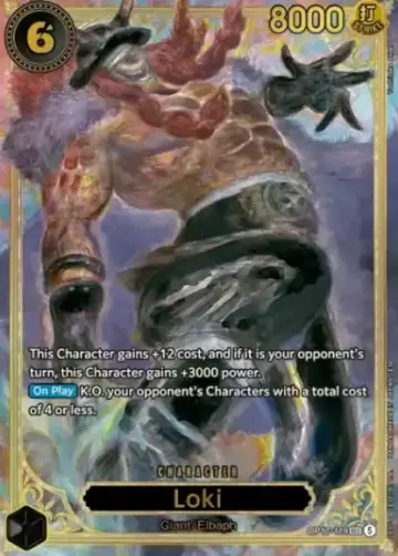 Loki OP17-119 (Yoshitaka Amano Gold Foil Alt-Art (OP18))