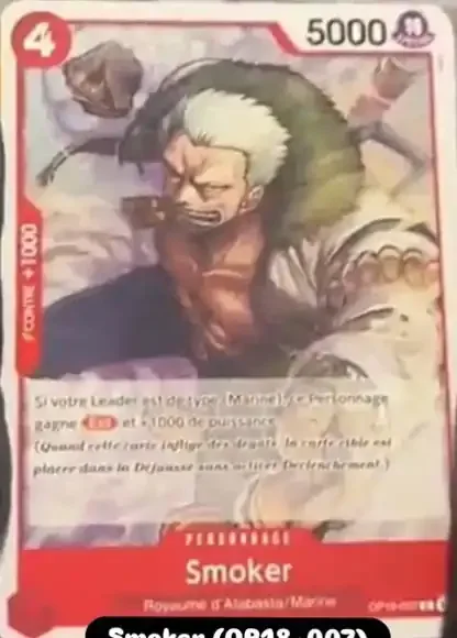 Smoker OP18-007 – One Piece Card Game Character