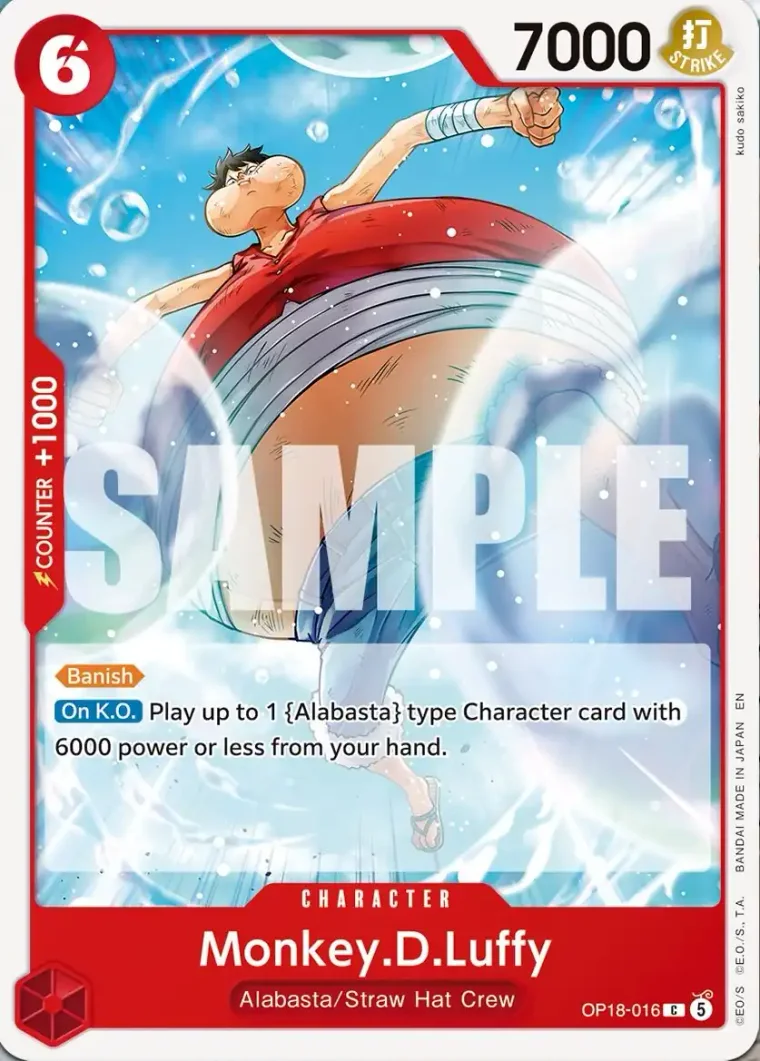 Monkey.D.Luffy OP18-016 – One Piece Card Game Character