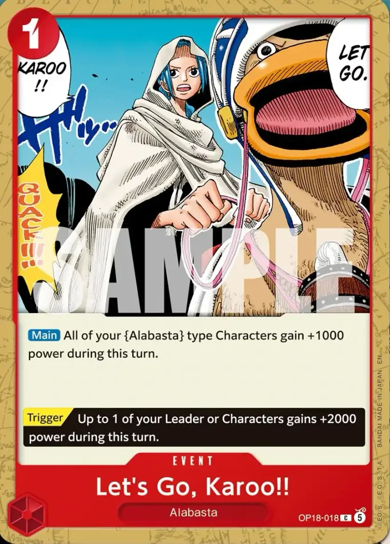 Let's Go, Karoo!! OP18-018 – One Piece Card Game Event