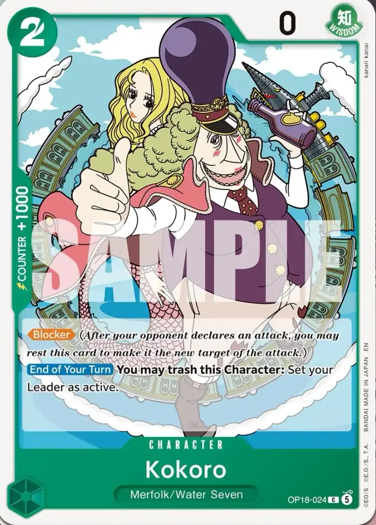 Kokoro OP18-024 – One Piece Card Game Character