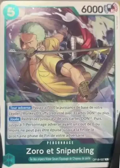 Zoro & Sogeking OP18-027 – One Piece Card Game Character