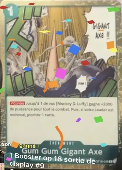 Gum-Gum Gigant Axe OP18-039 – One Piece Card Game Event