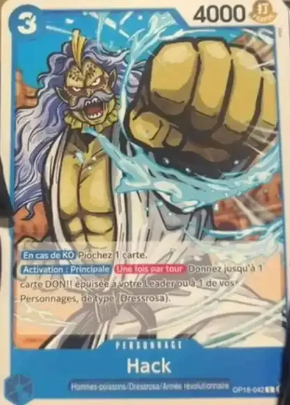 Hack OP18-042 – One Piece Card Game Character