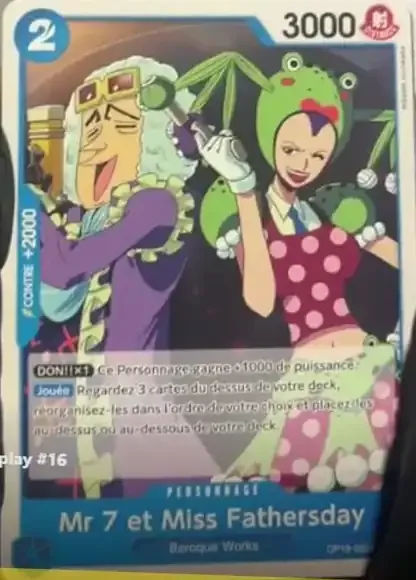 Mr.7 & Miss.Fathersday OP18-053 – One Piece Card Game Character