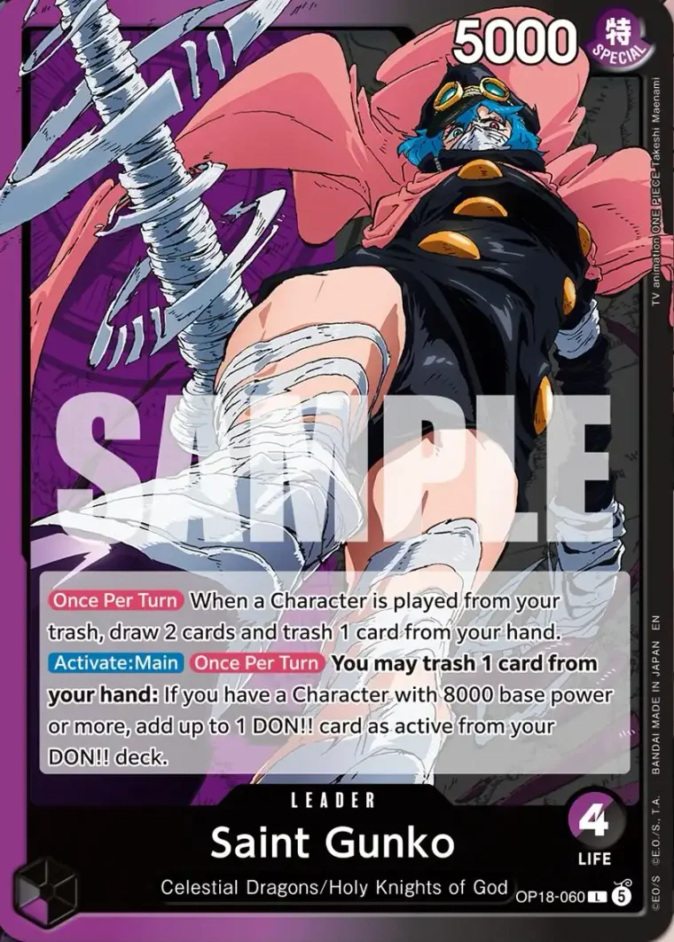 Saint Gunko OP18-060 – One Piece Card Game Leader