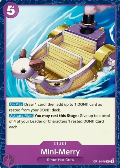 Mini-Merry OP18-078 – One Piece Card Game Stage
