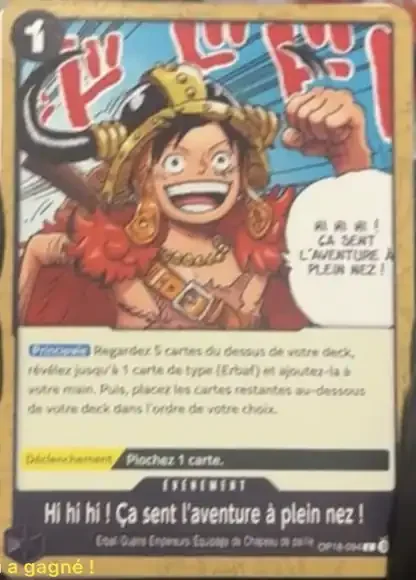 Hee Hee Hee!!! I Smell Adventure!!! OP18-094 – One Piece Card Game Event