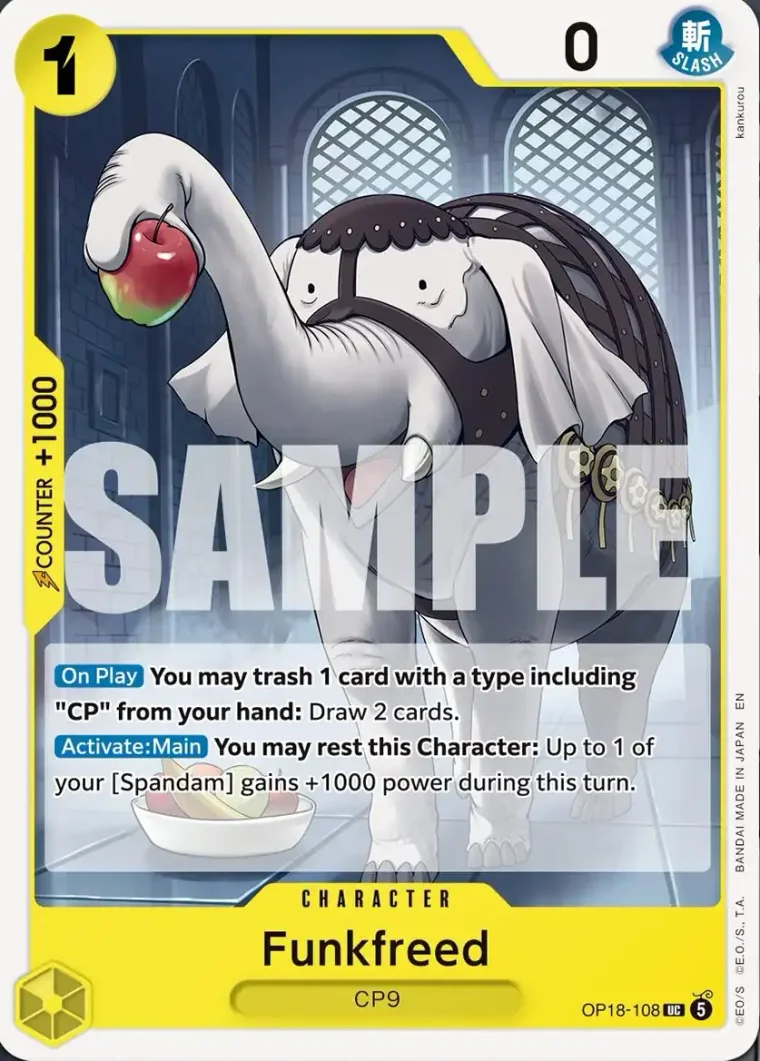 Funkfreed OP18-108 – One Piece Card Game Character