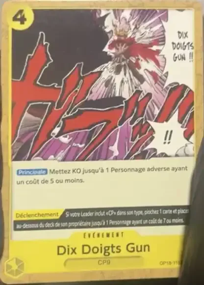 Ten Finger Pistol OP18-115 – One Piece Card Game Event
