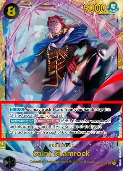 Saint Shamrock OP18-119 – One Piece Card Game Character