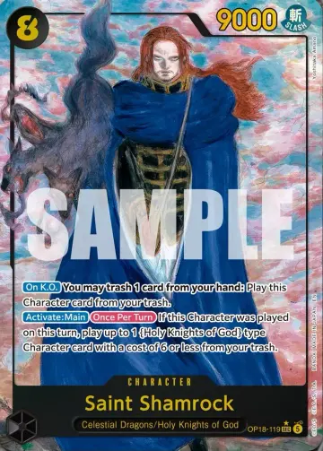 Saint Shamrock OP18-119 (Yoshitaka Amano Alt-Art)