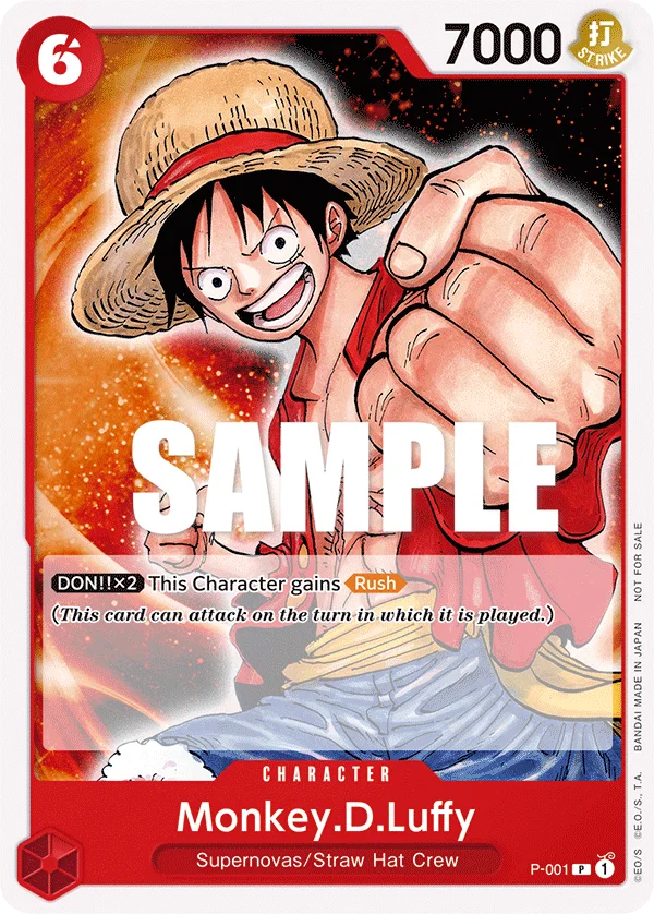 Monkey.D.Luffy P-001 – One Piece Card Game Character