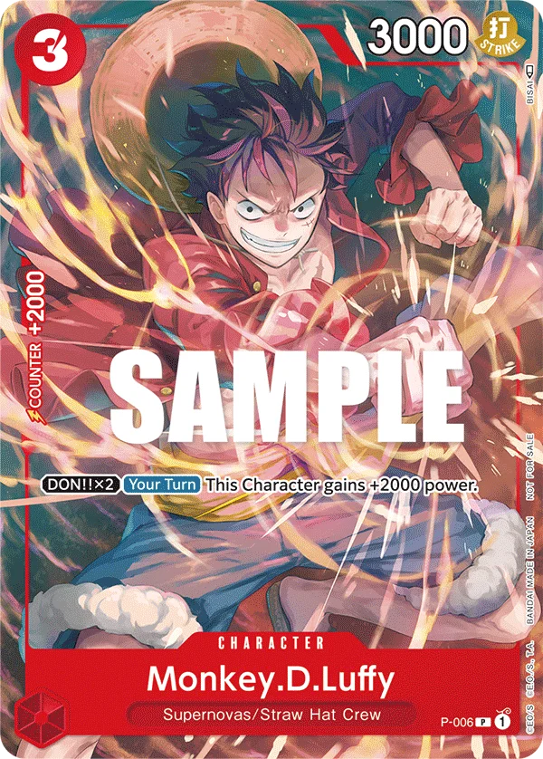 Monkey.D.Luffy P-006 – One Piece Card Game Character