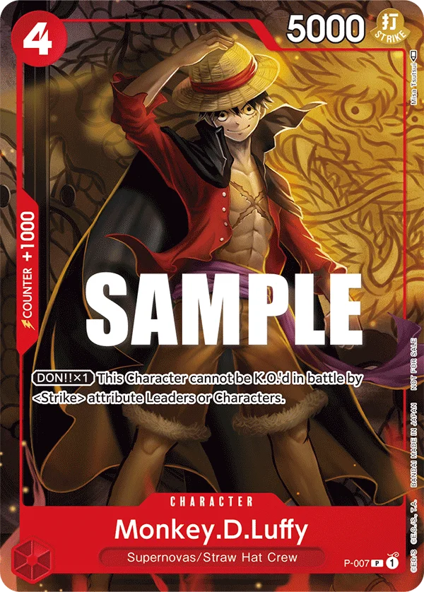 Monkey.D.Luffy P-007 – One Piece Card Game Character