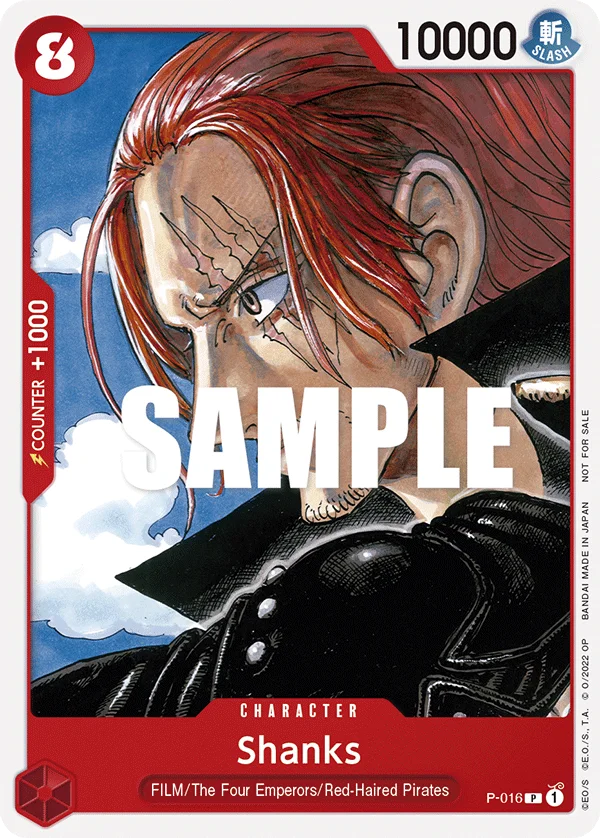 Shanks P-016 – One Piece Card Game Character