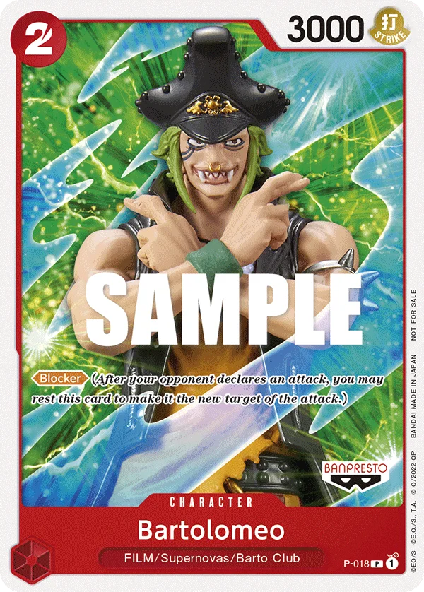Bartolomeo P-018 – One Piece Card Game Character