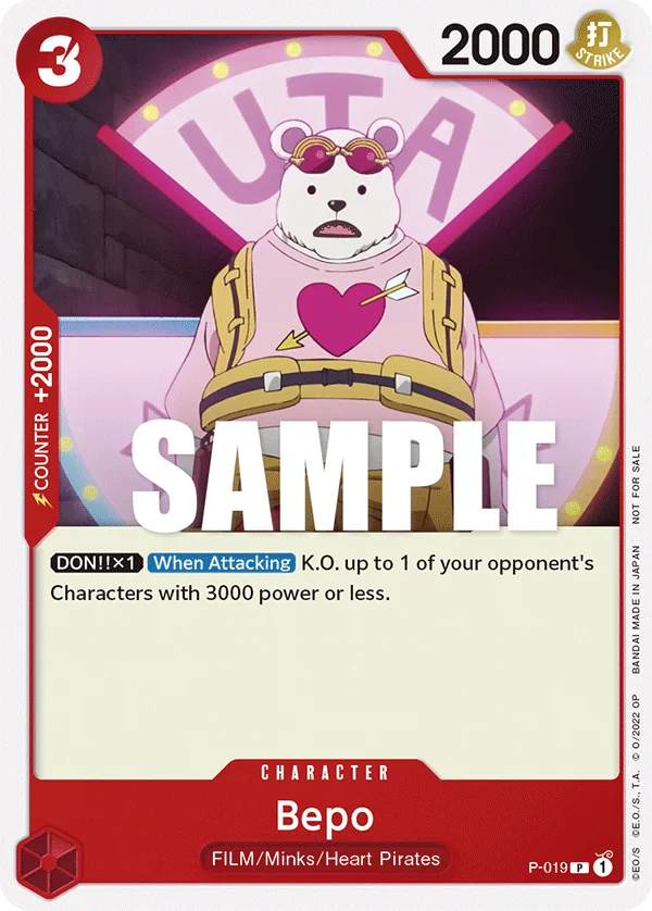 Bepo P-019 – One Piece Card Game Character