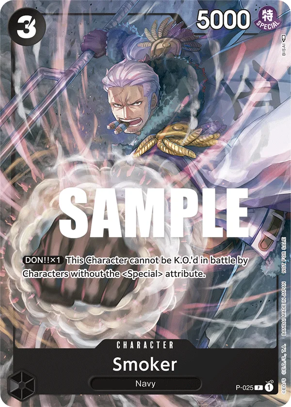Smoker P-025 – One Piece Card Game Character