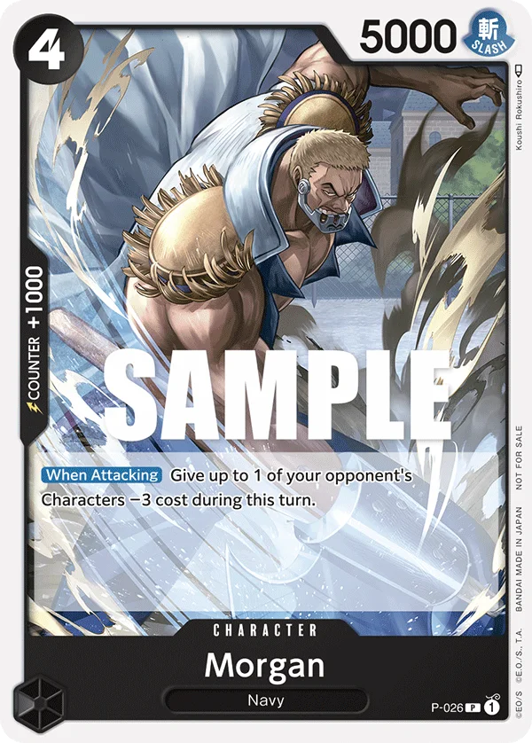 Morgan P-026 – One Piece Card Game Character