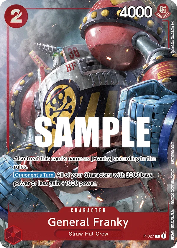 General Franky P-027 – One Piece Card Game Character