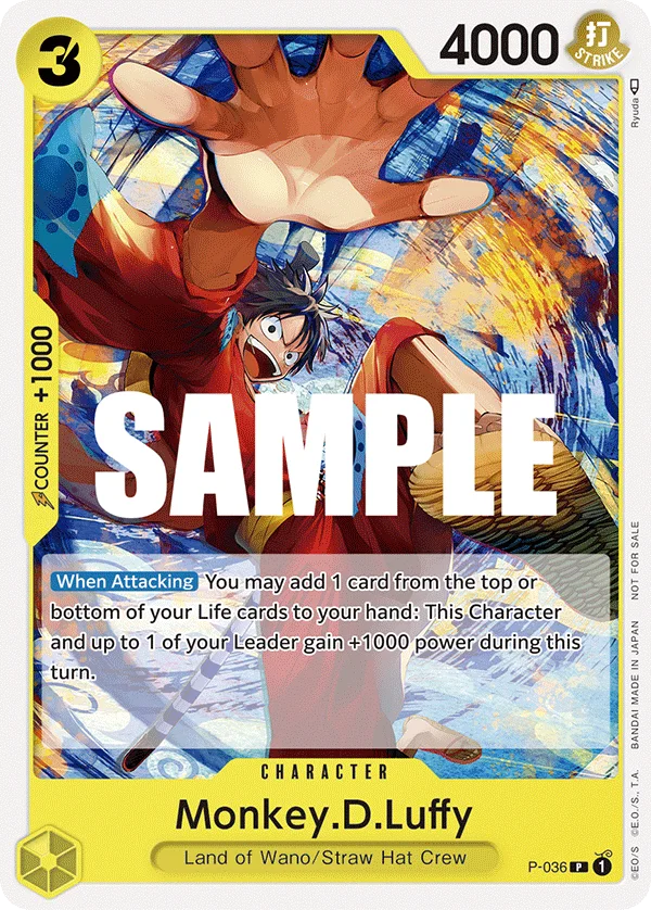 Monkey.D.Luffy P-036 – One Piece Card Game Character