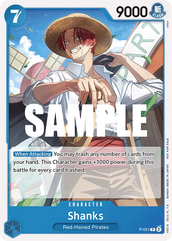 Shanks P-051 – One Piece Card Game Character