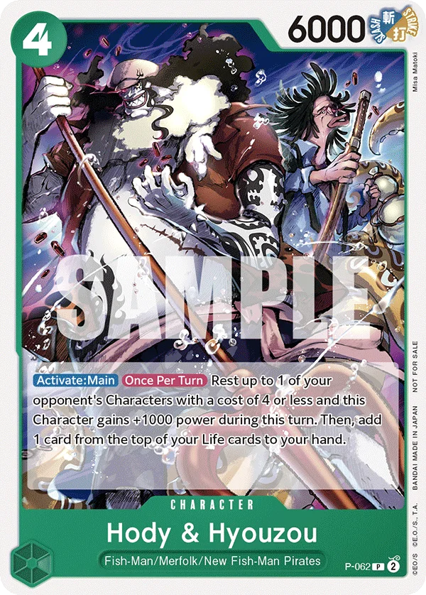 Hody & Hyouzou P-062 – One Piece Card Game Character