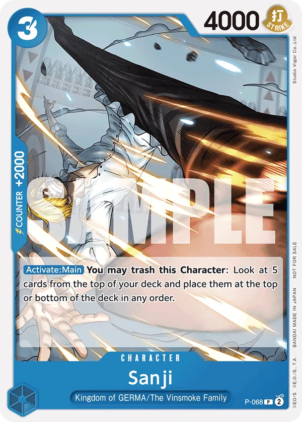 Sanji P-068 – One Piece Card Game Character