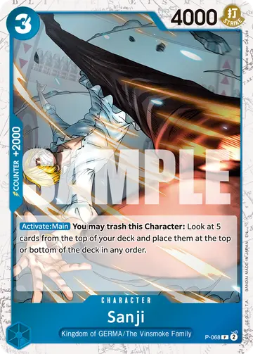 Sanji P-068 (Alternate art)