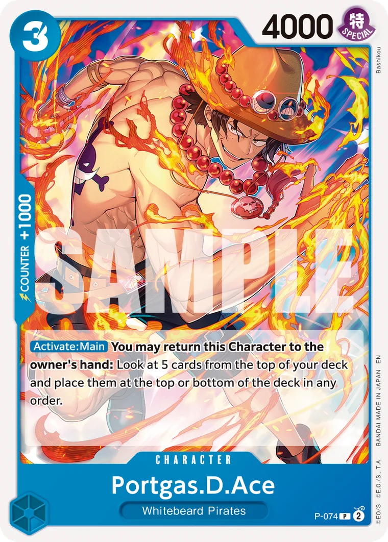 Portgas.D.Ace P-074 – One Piece Card Game Character