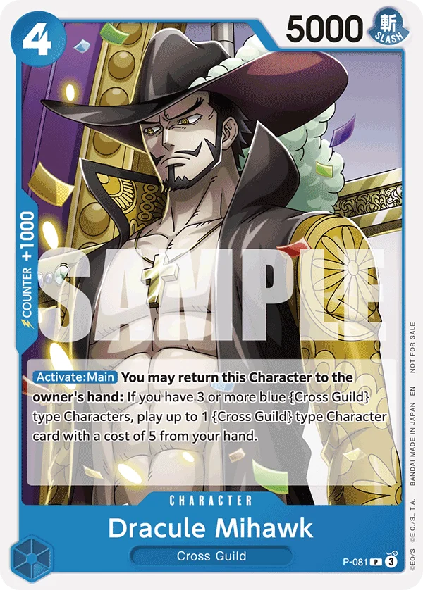Dracule Mihawk P-081 – One Piece Card Game Character
