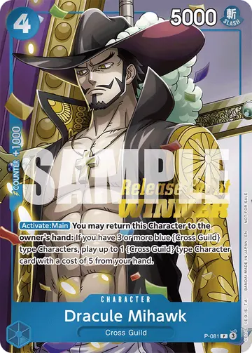 Dracule Mihawk P-081 (Alternate art)