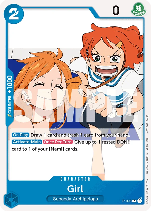 Girl P-096 – One Piece Card Game Character