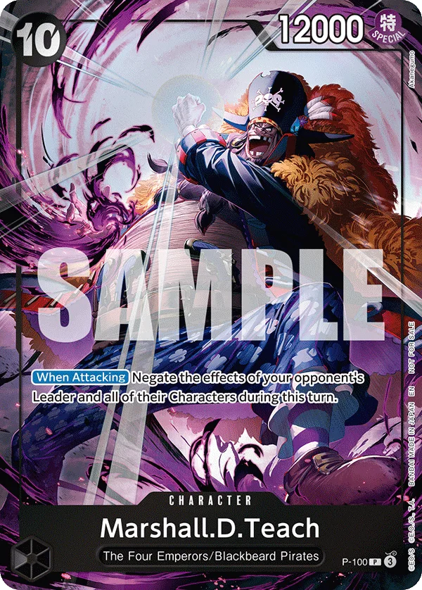 Marshall.D.Teach P-100 – One Piece Card Game Character
