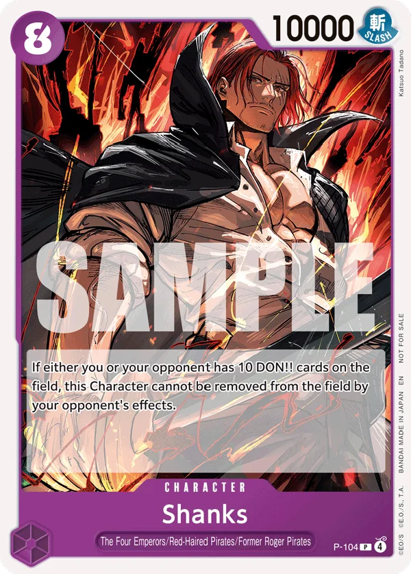 Shanks P-104 – One Piece Card Game Character