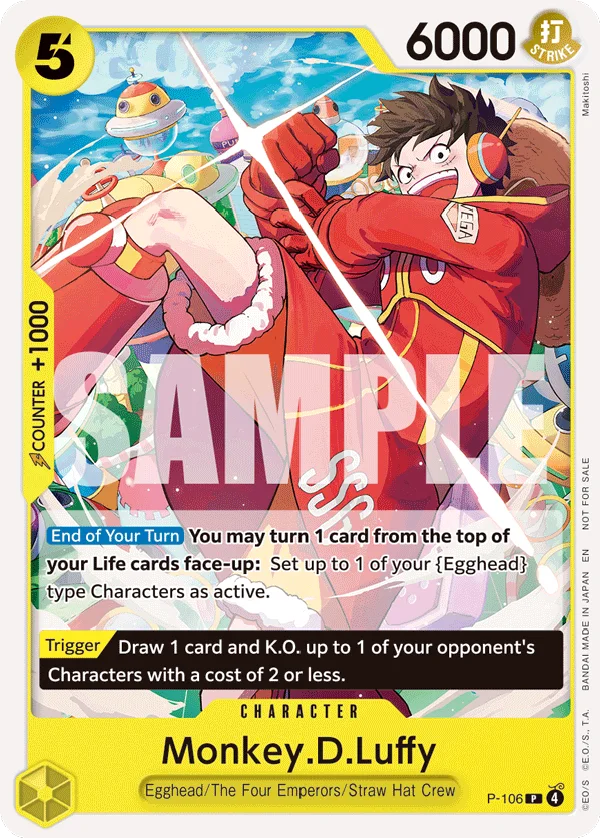 Monkey.D.Luffy P-106 – One Piece Card Game Character