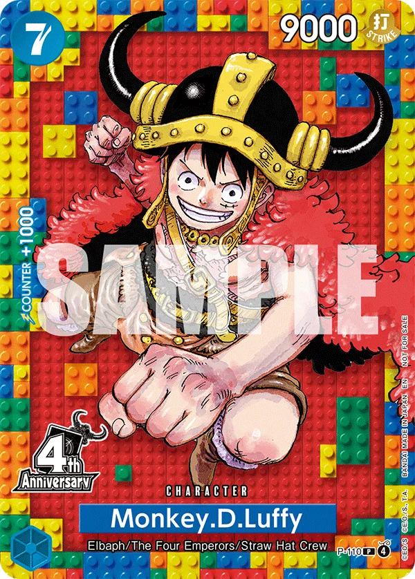 Monkey.D.Luffy P-110 – One Piece Card Game Character