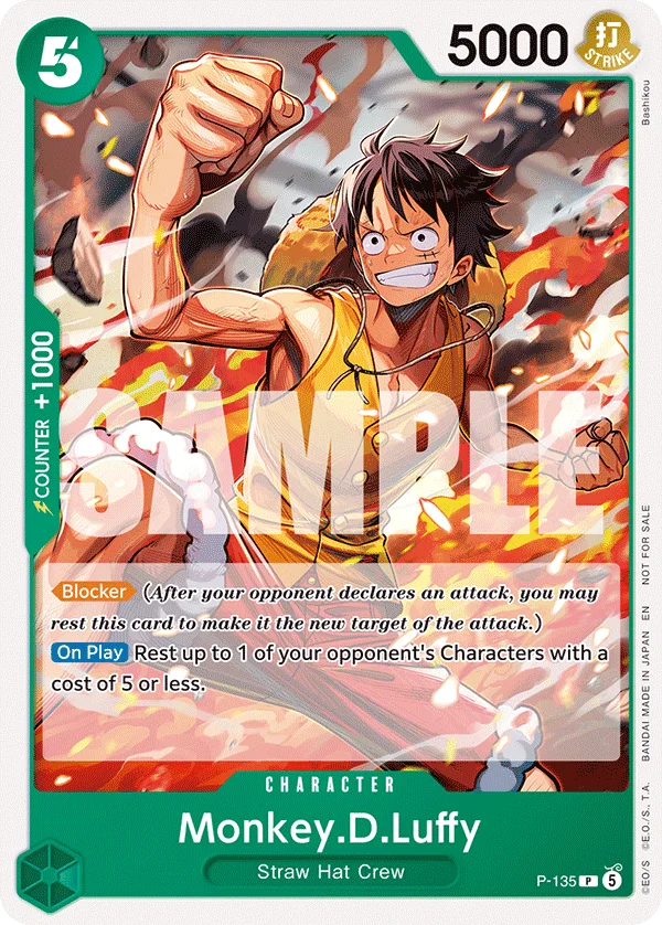 Monkey.D.Luffy P-135 – One Piece Card Game Character